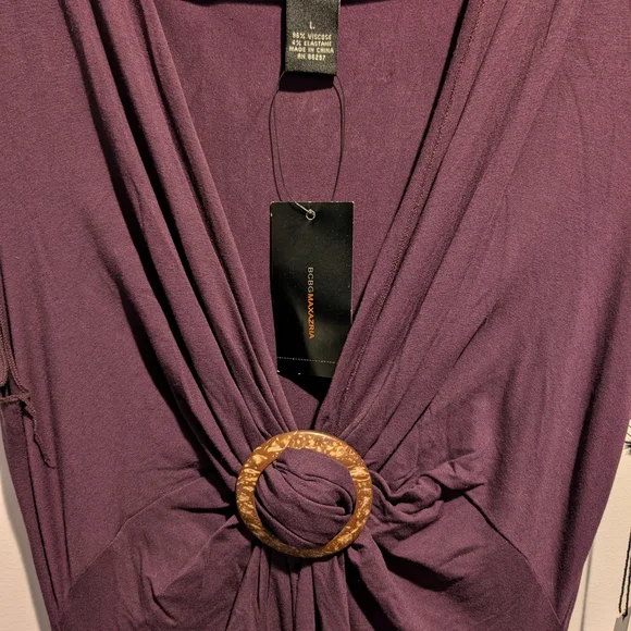 BCBG Sleeveless Purple Dress NWT Size Large 12/14 - Picture 2 of 4